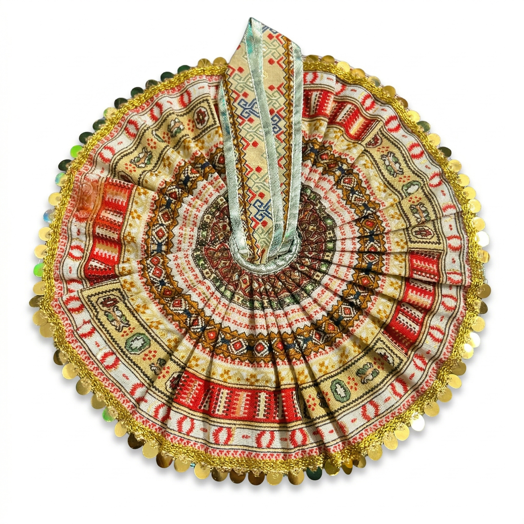 Marwar-Kala Rajasthani coin-embellished Laddu Gopal poshak