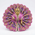 Vrindavan pearl-scallop silk Laddu Gopal poshak