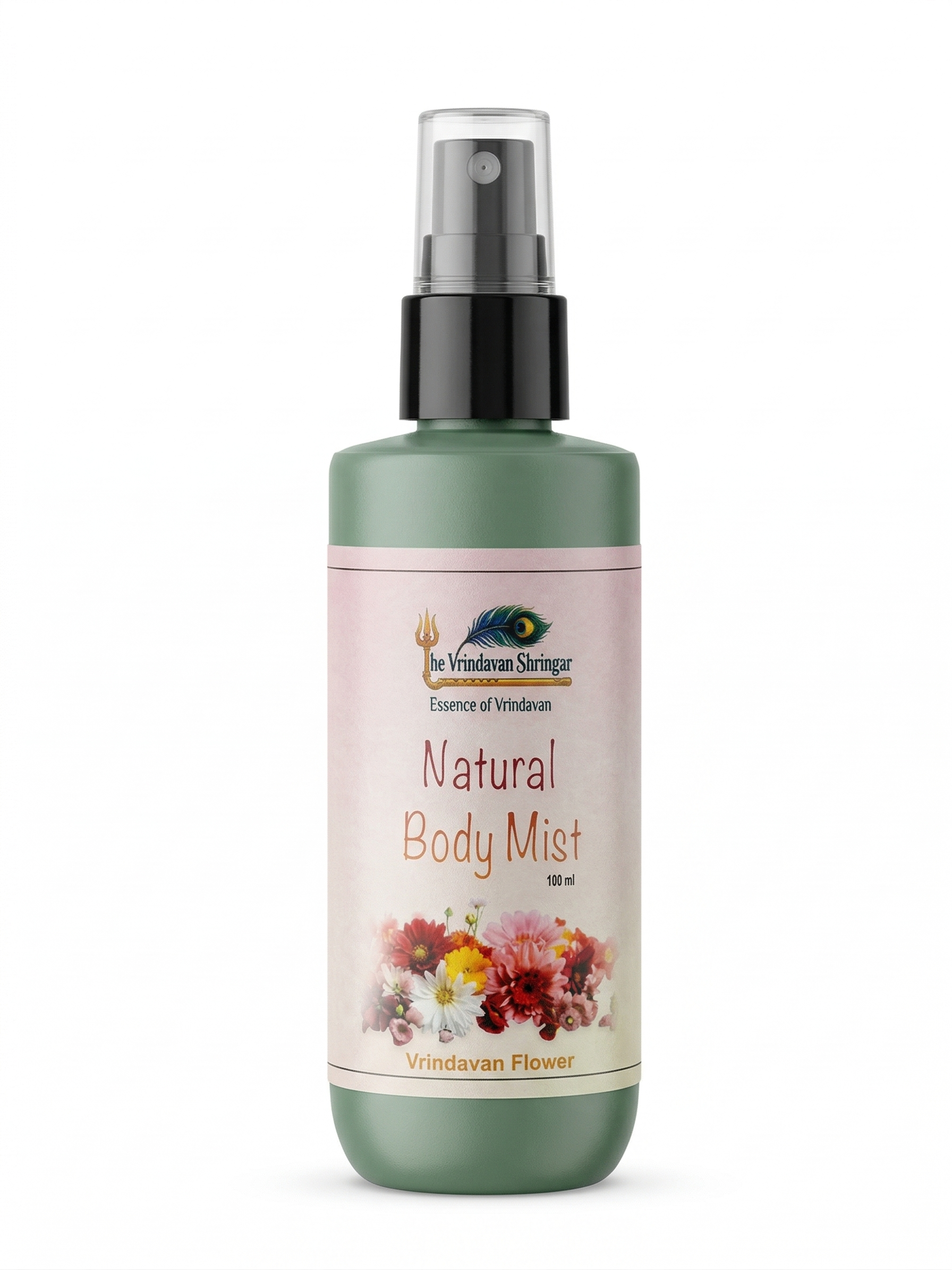 Vrindavan Flower body mist spray bottle, 200ml